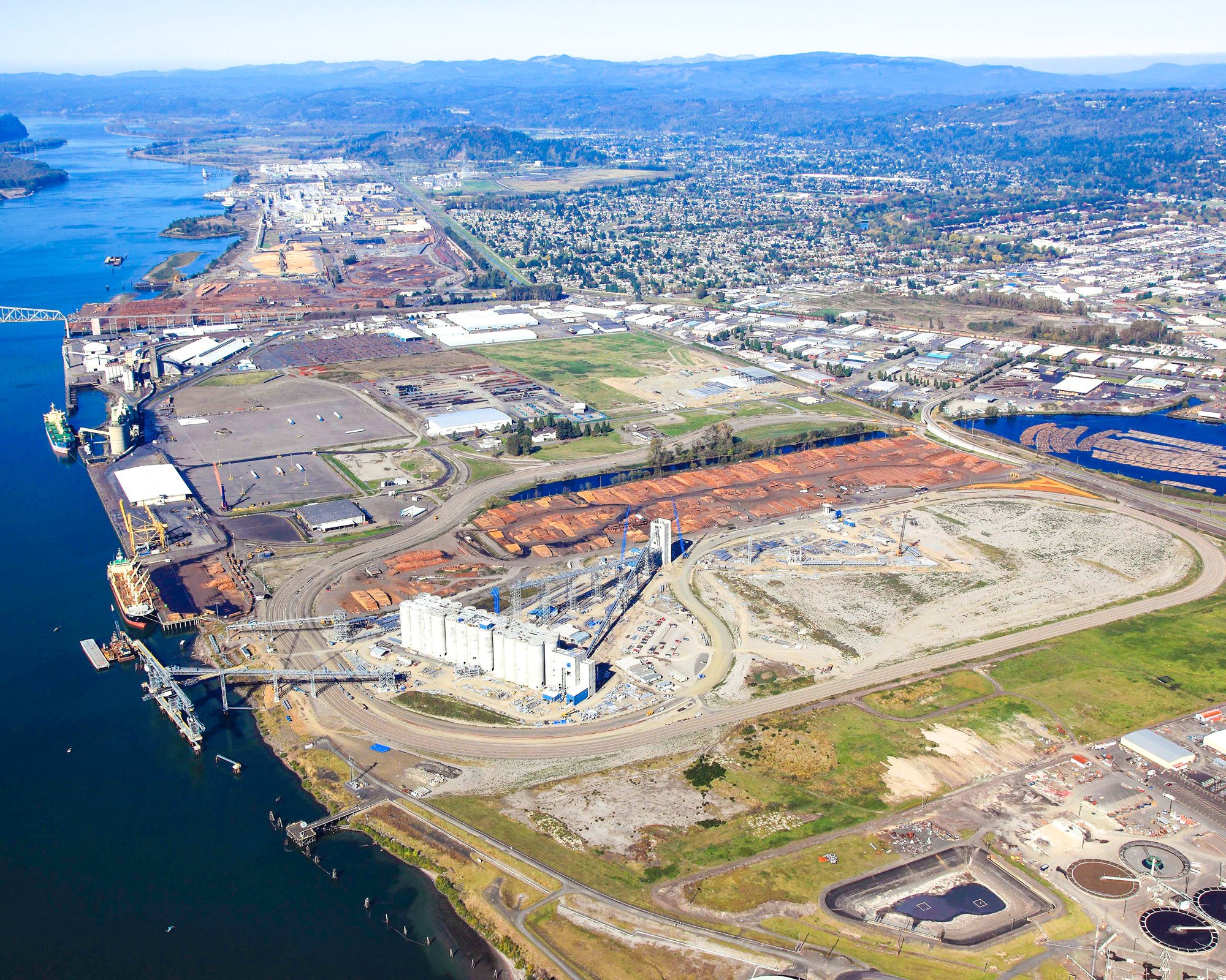 Port of Longview Washington Drone