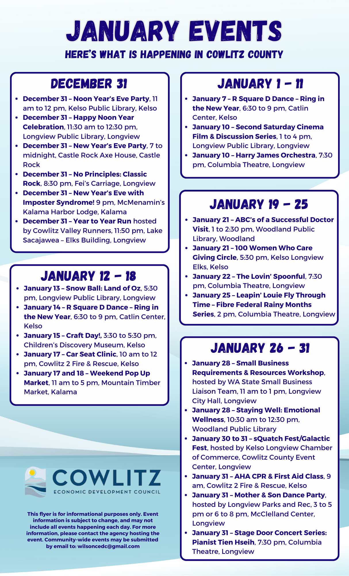 January 2026 Events (3)